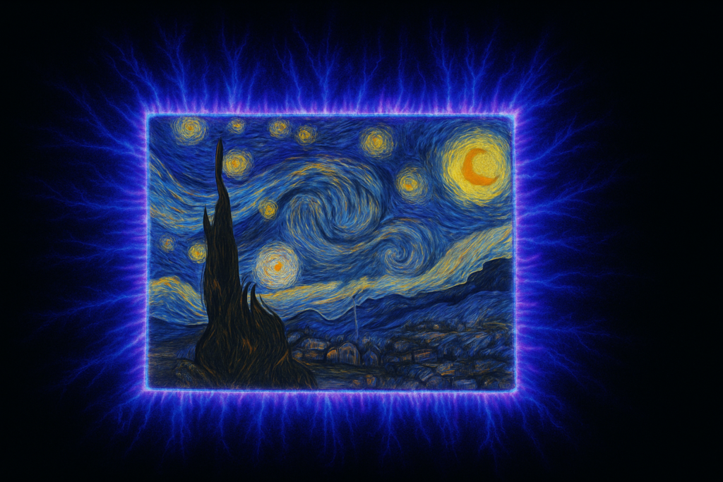 Art is Energy: Imprinting Frequency into Paintings for Conscious Transformation